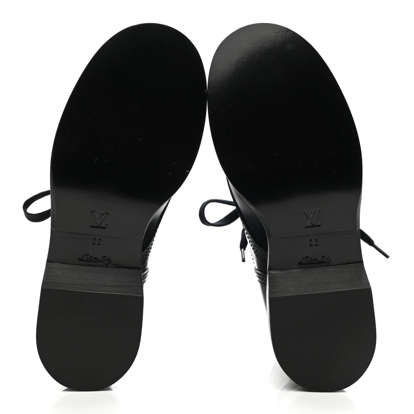 Calfskin Monogram Metropolis Flat Ranger Boots 36 Black