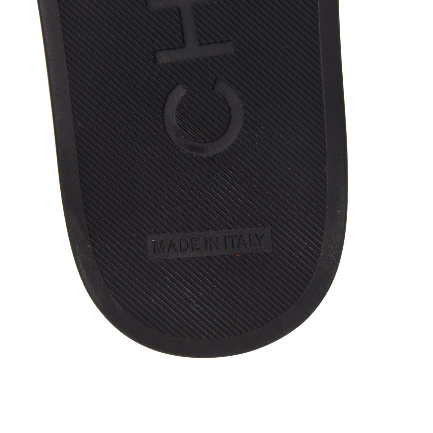 Chanel Satin Canvas Chain Slides Sandals Flats 35 Marine 6 of 8