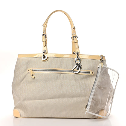 Christian Dior Monogram Patent Tote Ivory 3 of 12