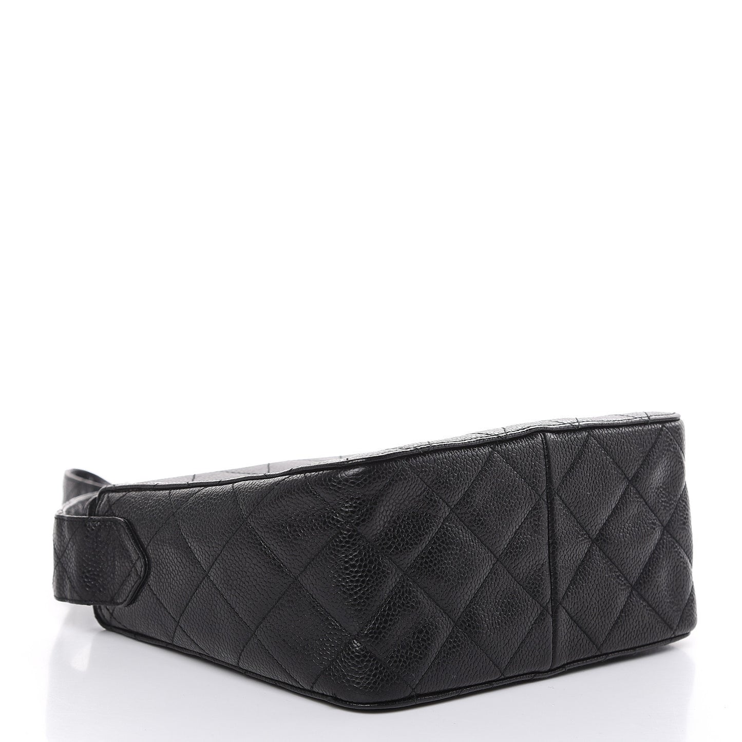 Caviar Quilted Shoulder Bag Black