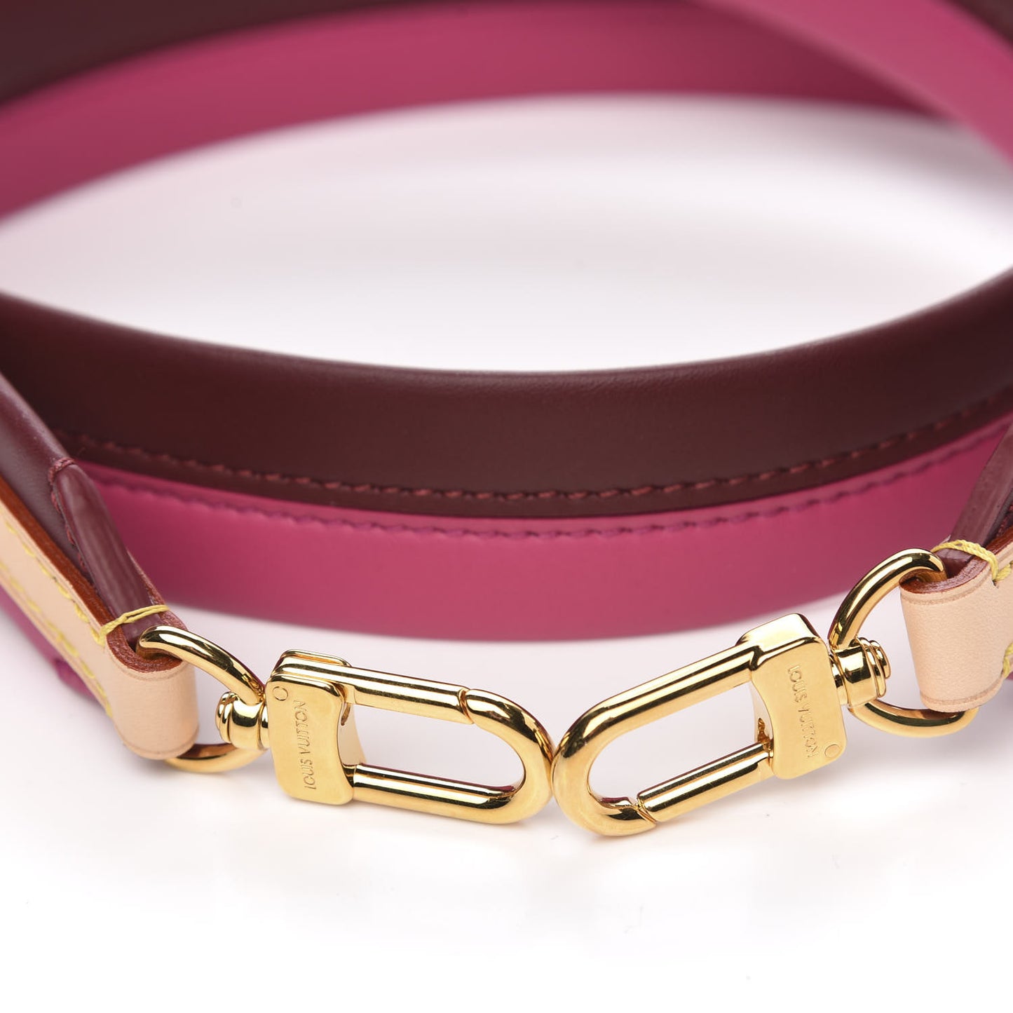 Calfskin Cluny BB Shoulder Strap Bordeaux Fuchsia
