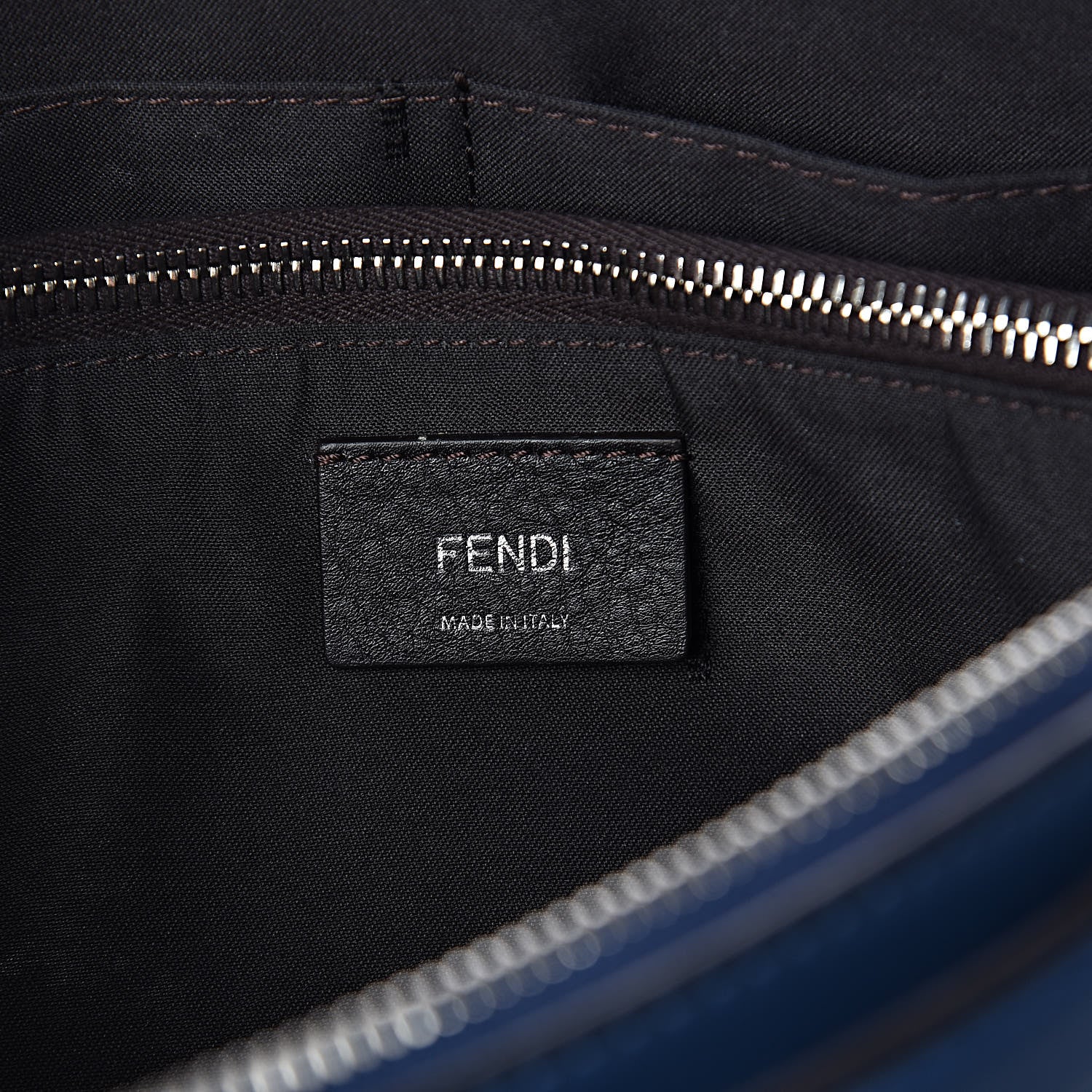Fendi Vitello Dolce Medium By The Way Boston Bag Blue 6 of 9