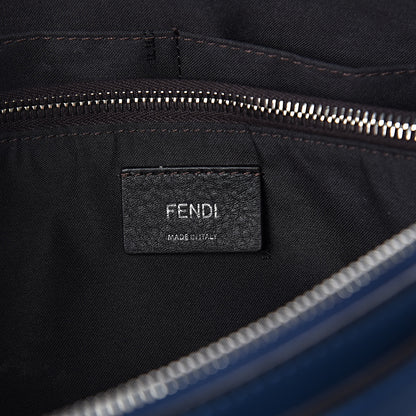 Fendi Vitello Dolce Medium By The Way Boston Bag Blue 6 of 9