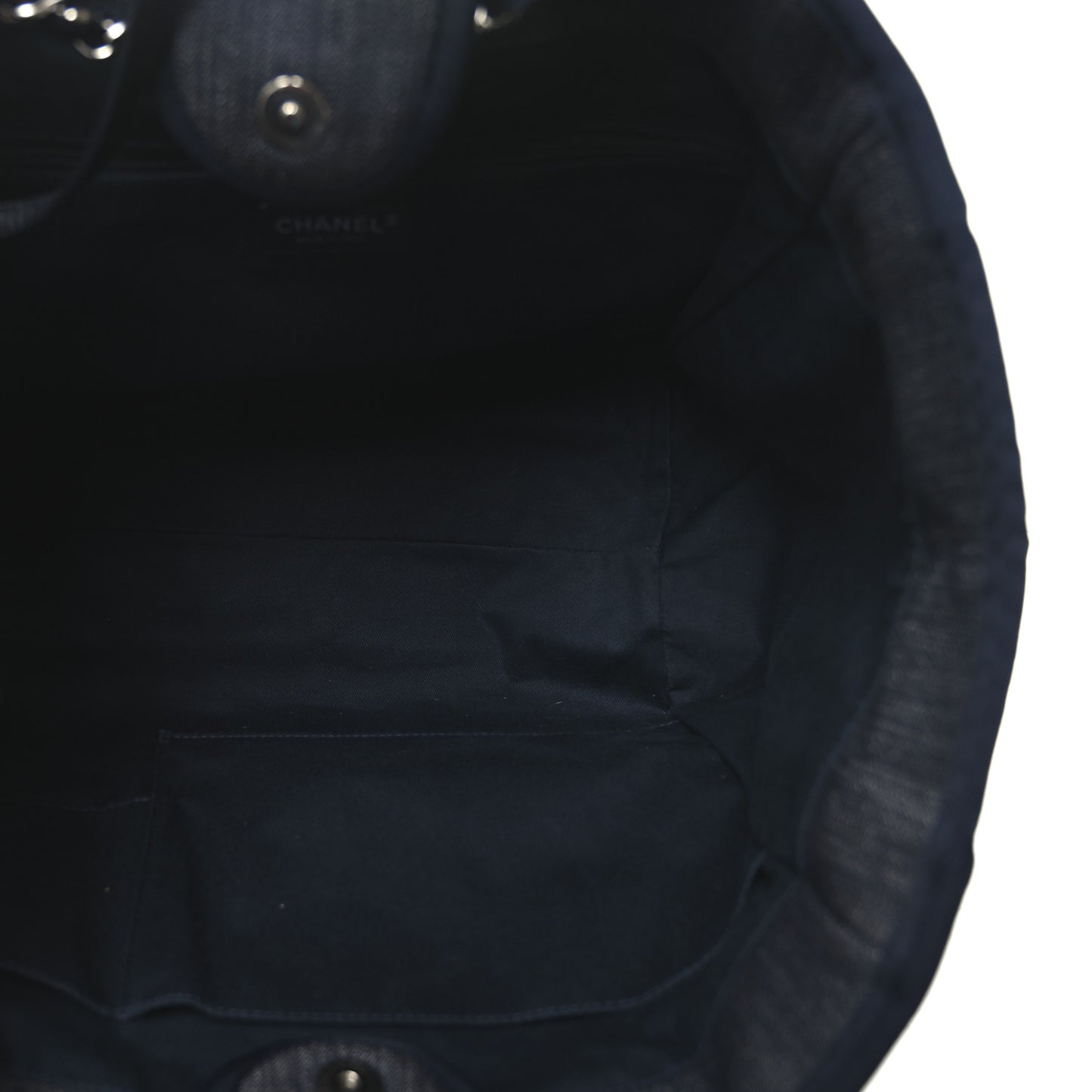 Denim Large Deauville Tote Dark Blue