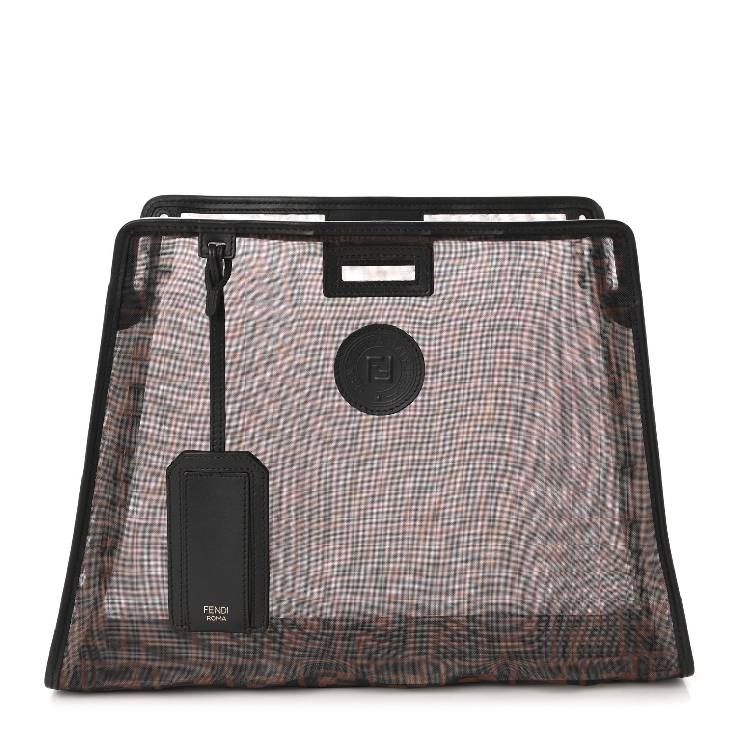 Mesh Vitello Century FF 1974 Medium Peekaboo Defender Cover Marrone Black Ebano