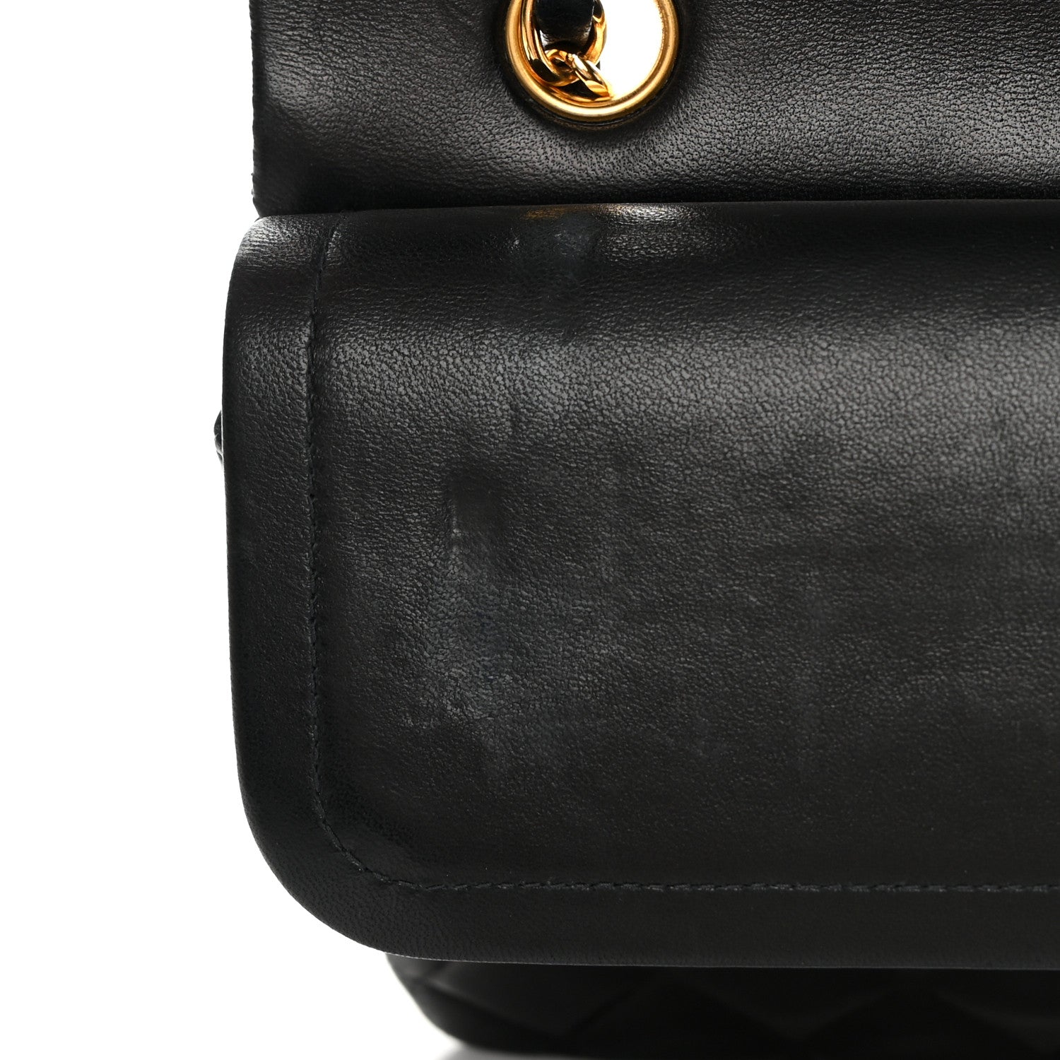 Chanel Lambskin Quilted Medium Double Flap Black 13 of 22