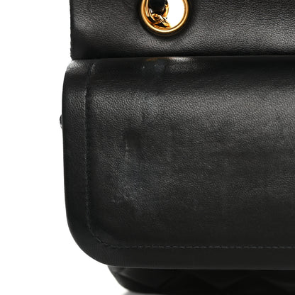 Chanel Lambskin Quilted Medium Double Flap Black 13 of 22