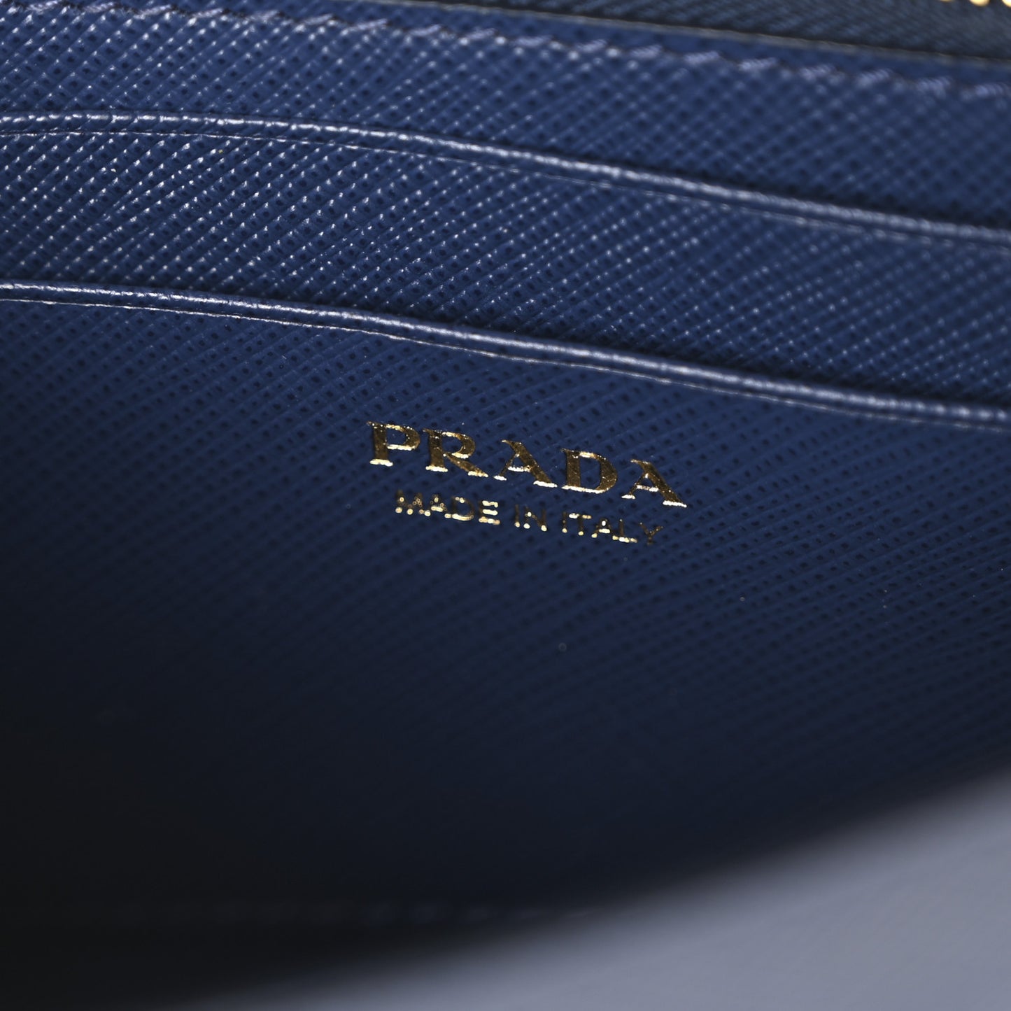 Saffiano Metal Oro Mini Bag Bluette