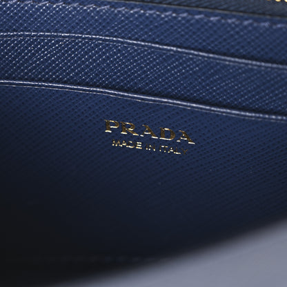 Prada Saffiano Metal Oro Mini Bag Bluette 6 of 9