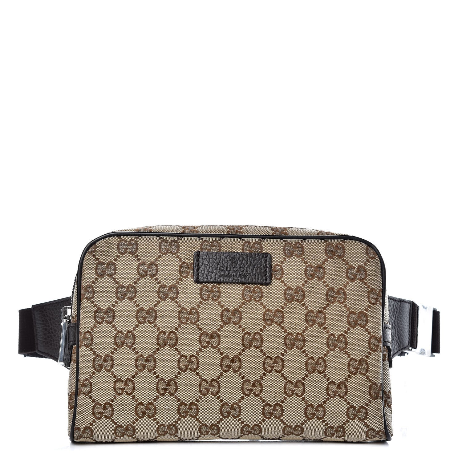Gucci Monogram Belt Bag Dark Brown 1 of 10