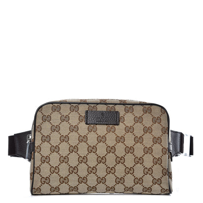 Gucci Monogram Belt Bag Dark Brown 1 of 10
