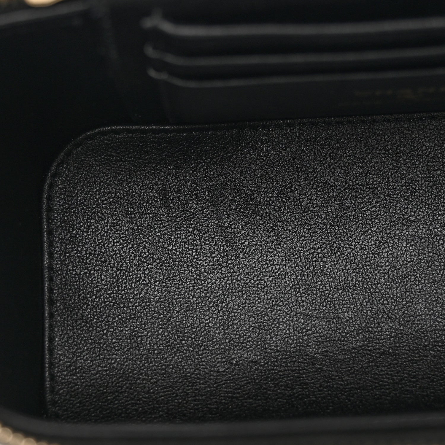 Chanel Lambskin Quilted Enamel Coco Casino Small Vanity Case With Chain Black 11 of 14