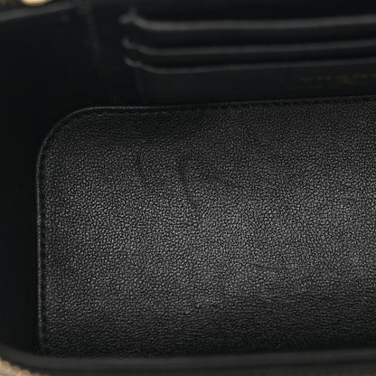 Chanel Lambskin Quilted Enamel Coco Casino Small Vanity Case With Chain Black 11 of 14