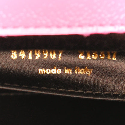 Saint Laurent Textured Patent Monogram Large Belle De Jour Clutch Pink 6 of 12