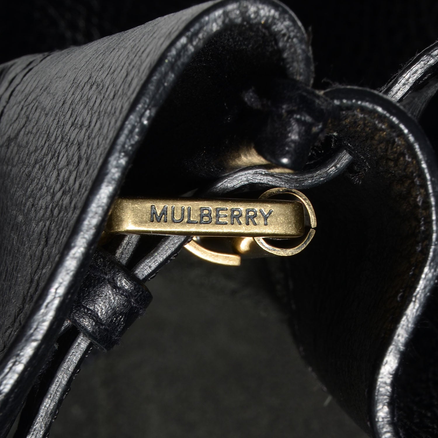 Mulberry Natural Leather Bayswater Black 8 of 10