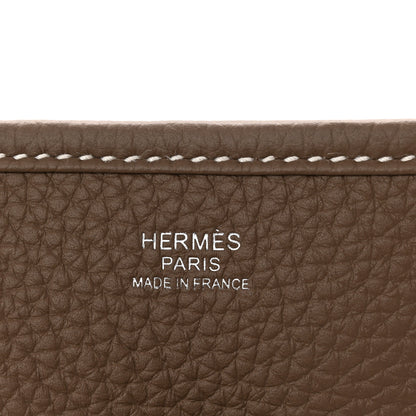 Hermes Taurillon Clemence Evelyne III PM Etoupe 6 of 12