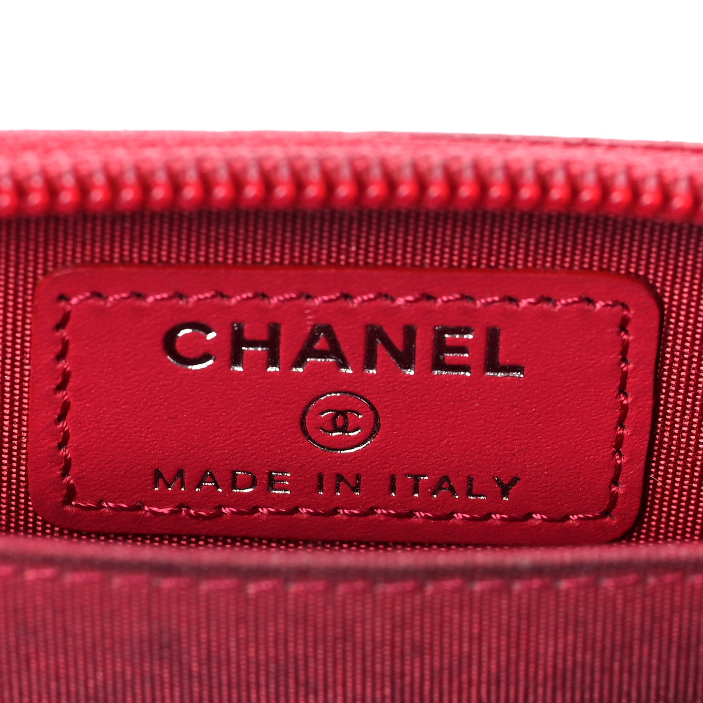 Caviar Timeless CC Zip Around Coin Purse Red