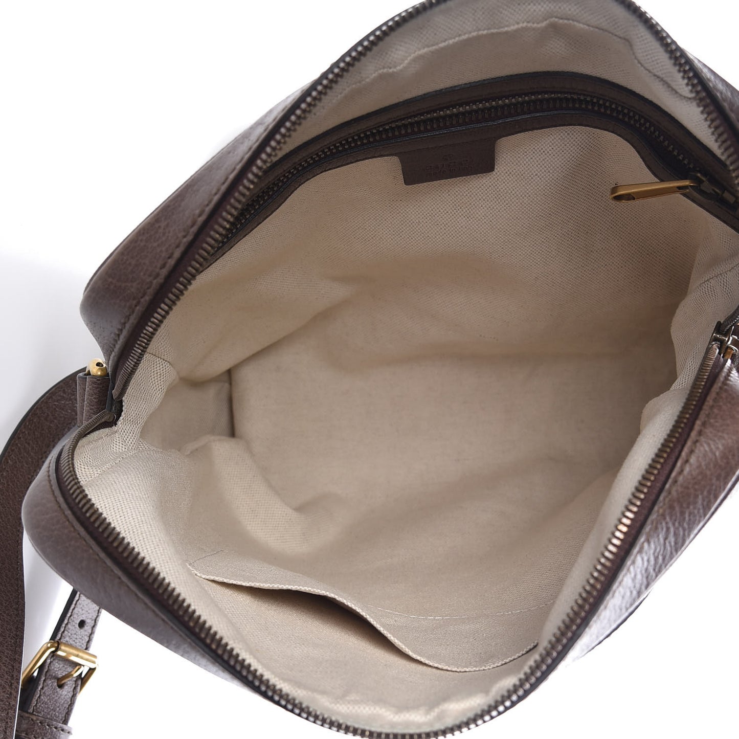 GG Supreme Monogram Web Medium Ophidia Messenger Bag Brown