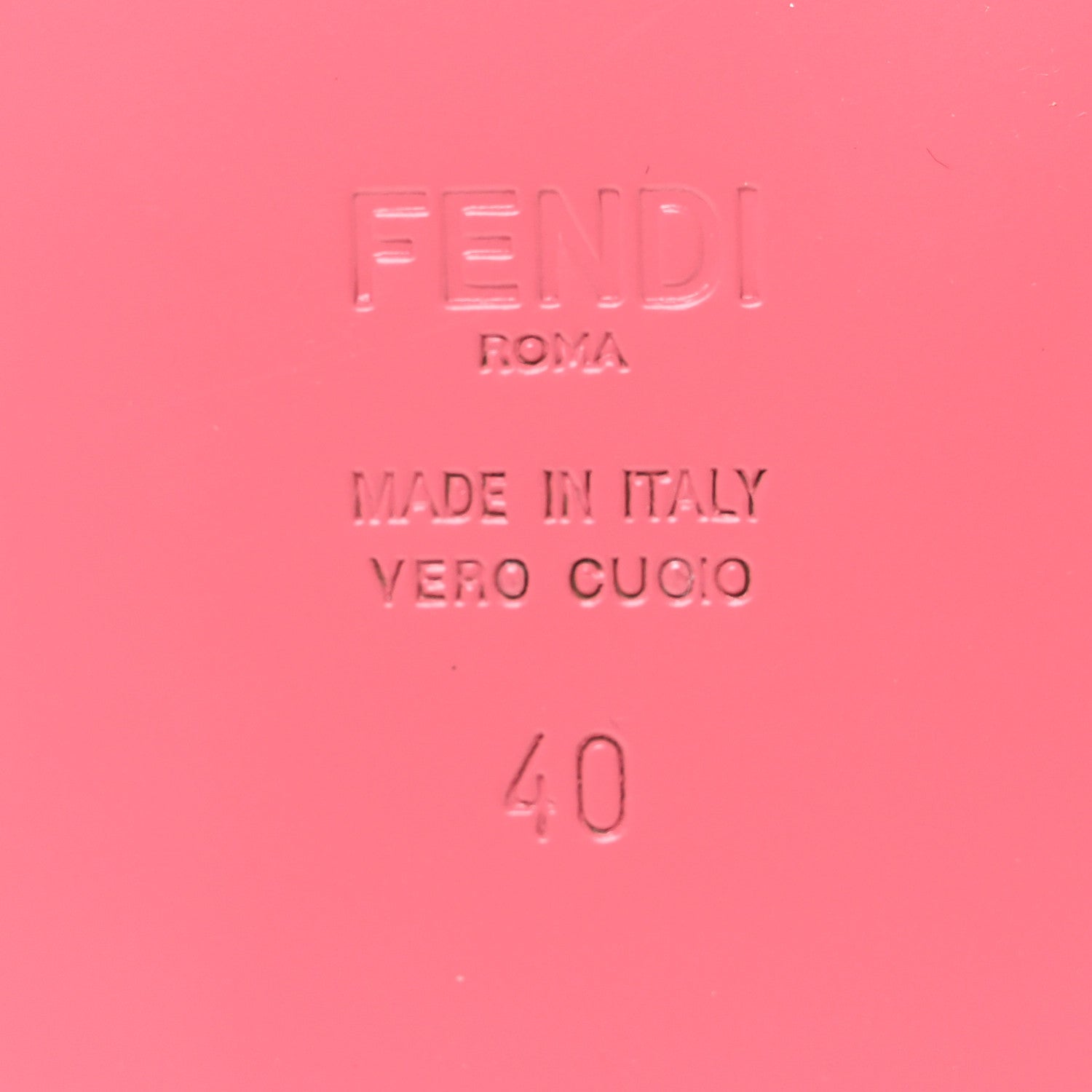 Fendi Vitello Cuoio Baguette Flat Slide Sandals 40 Pink Dalia 8 of 10
