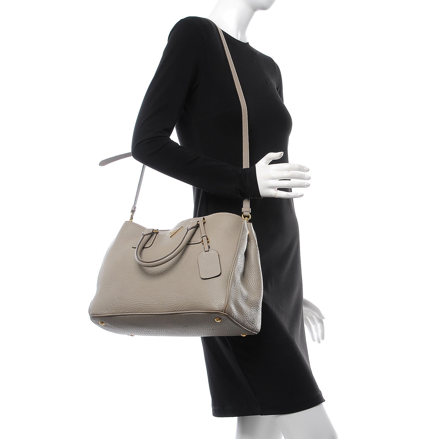 Prada Vitello Daino Tote Pomice 2 of 9