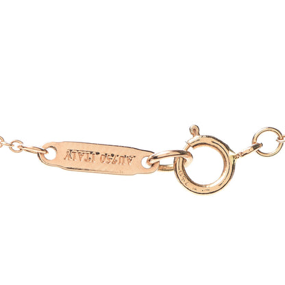 Tiffany 18K Rose Gold Diamond Metro Heart Pendant Necklace 4 of 6
