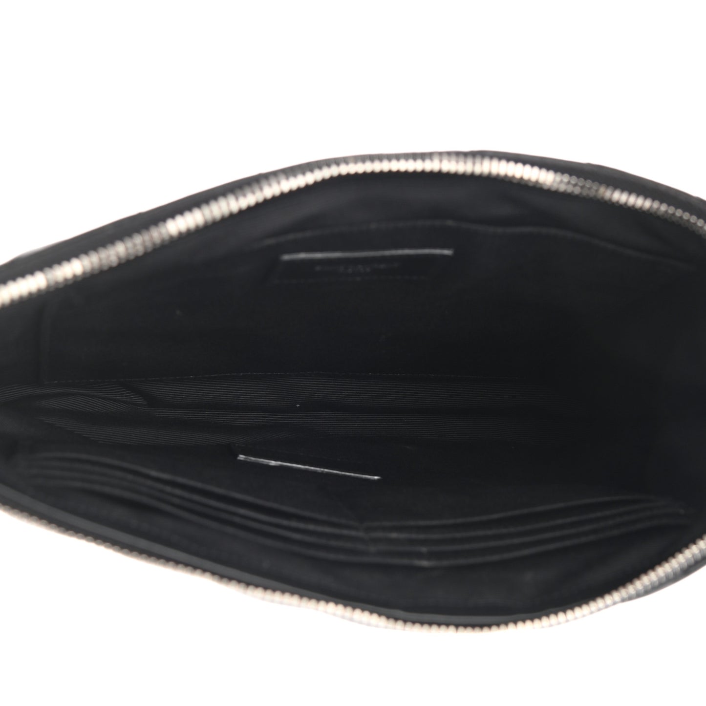 Calfskin Matelasse Monogram Cassandre Tablet Pouch Black