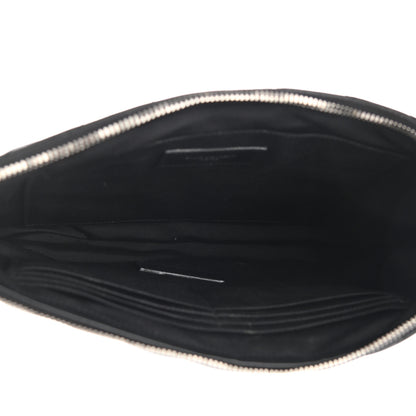 Saint Laurent Calfskin Matelasse Monogram Cassandre Tablet Pouch Black 5 of 11