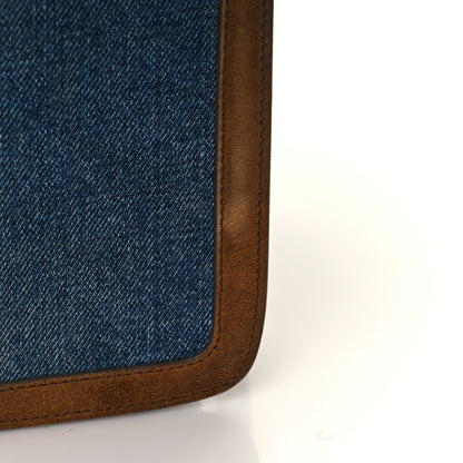 Saint Laurent Denim Carre Satchel Dusty Blue Dark Land 9 of 10