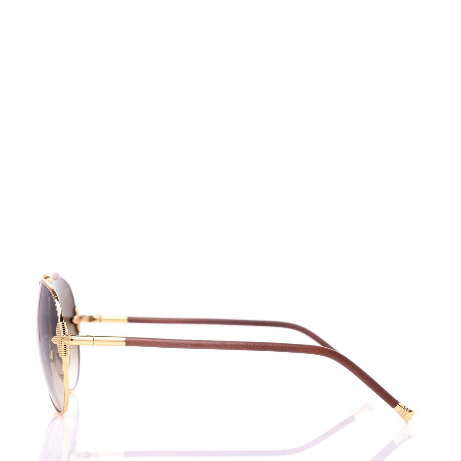 Louis Vuitton Monogram Aviator Sunglasses Z0568U Brown 3 of 8