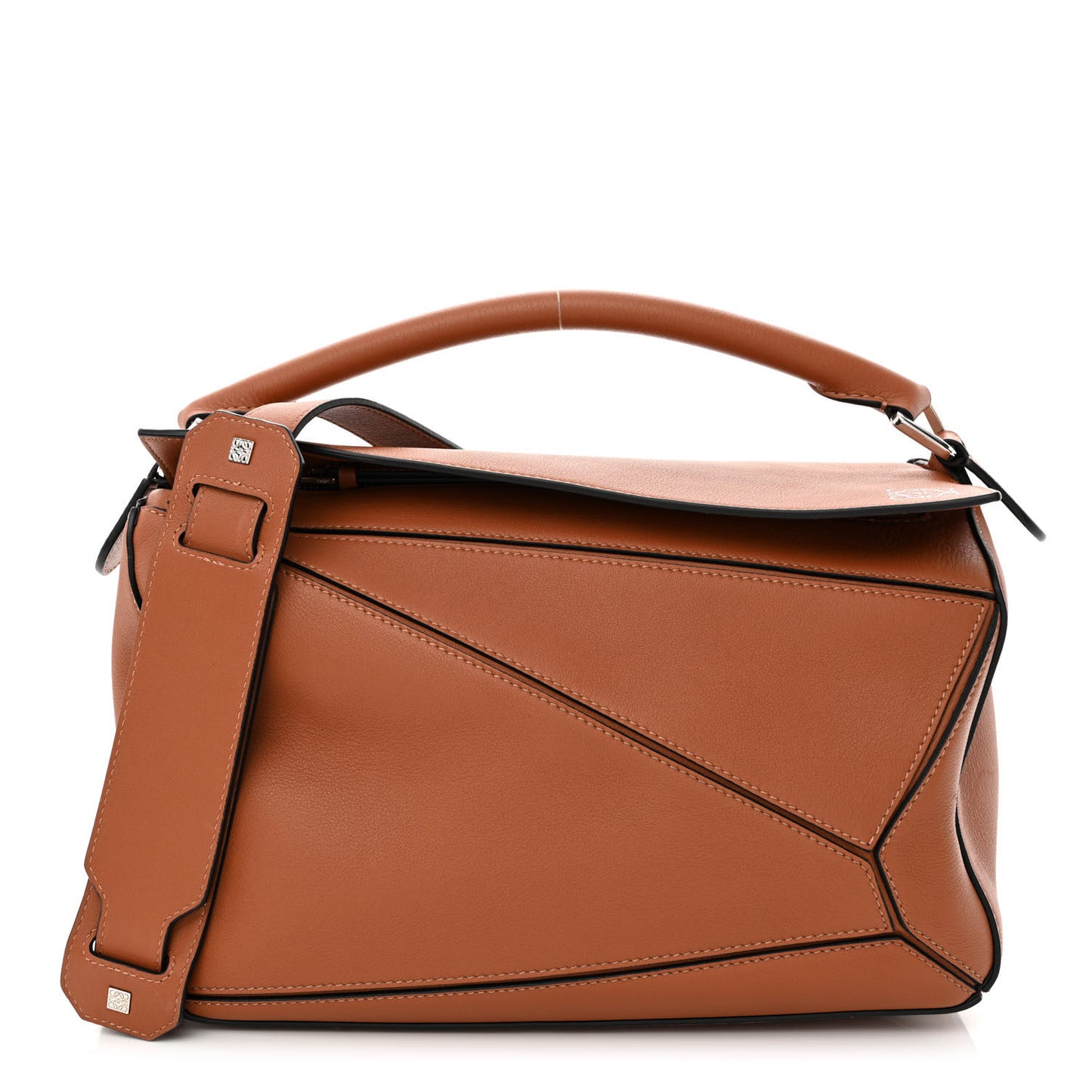 Calfskin Medium Puzzle Bag Tan