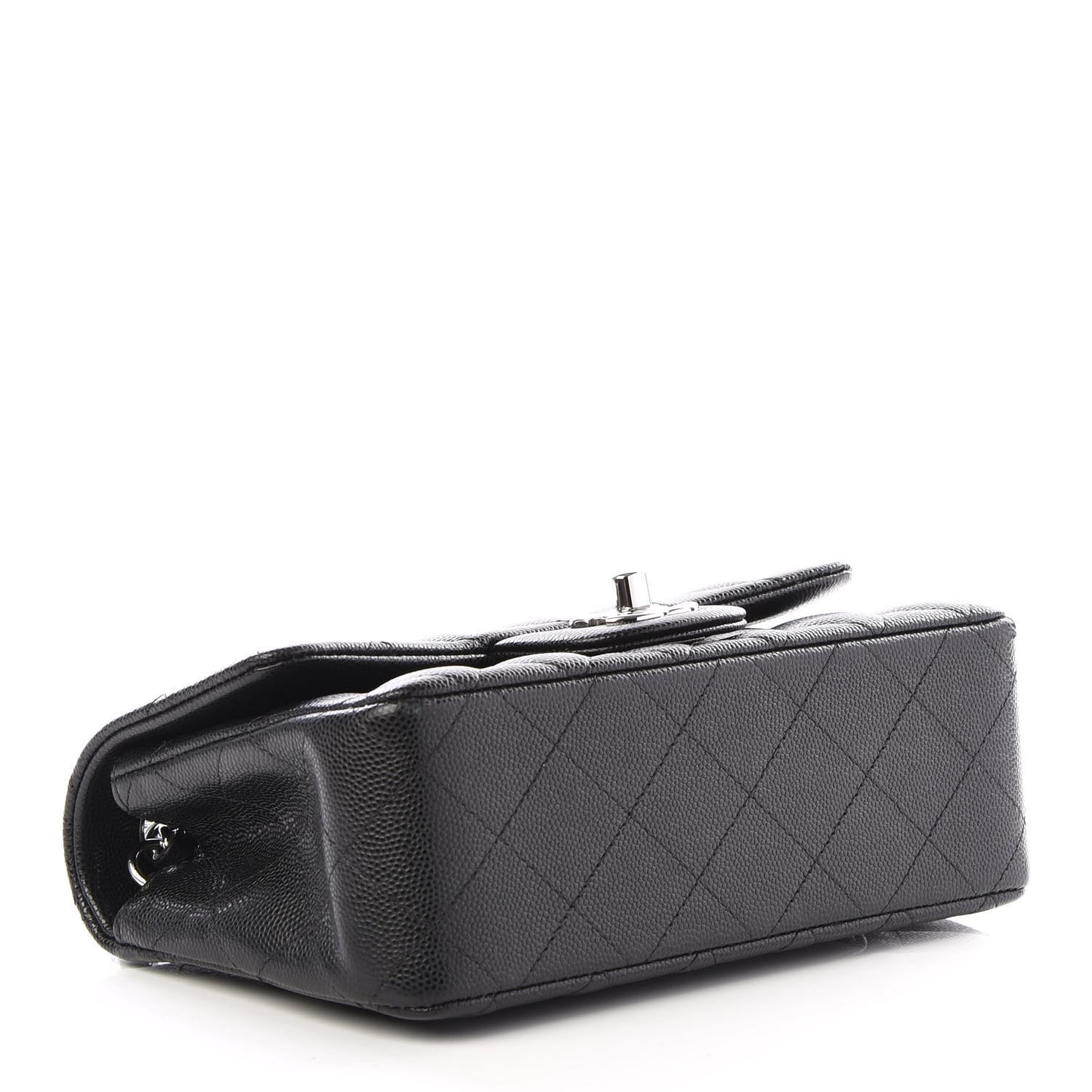 Caviar Quilted Mini Rectangular Flap Black