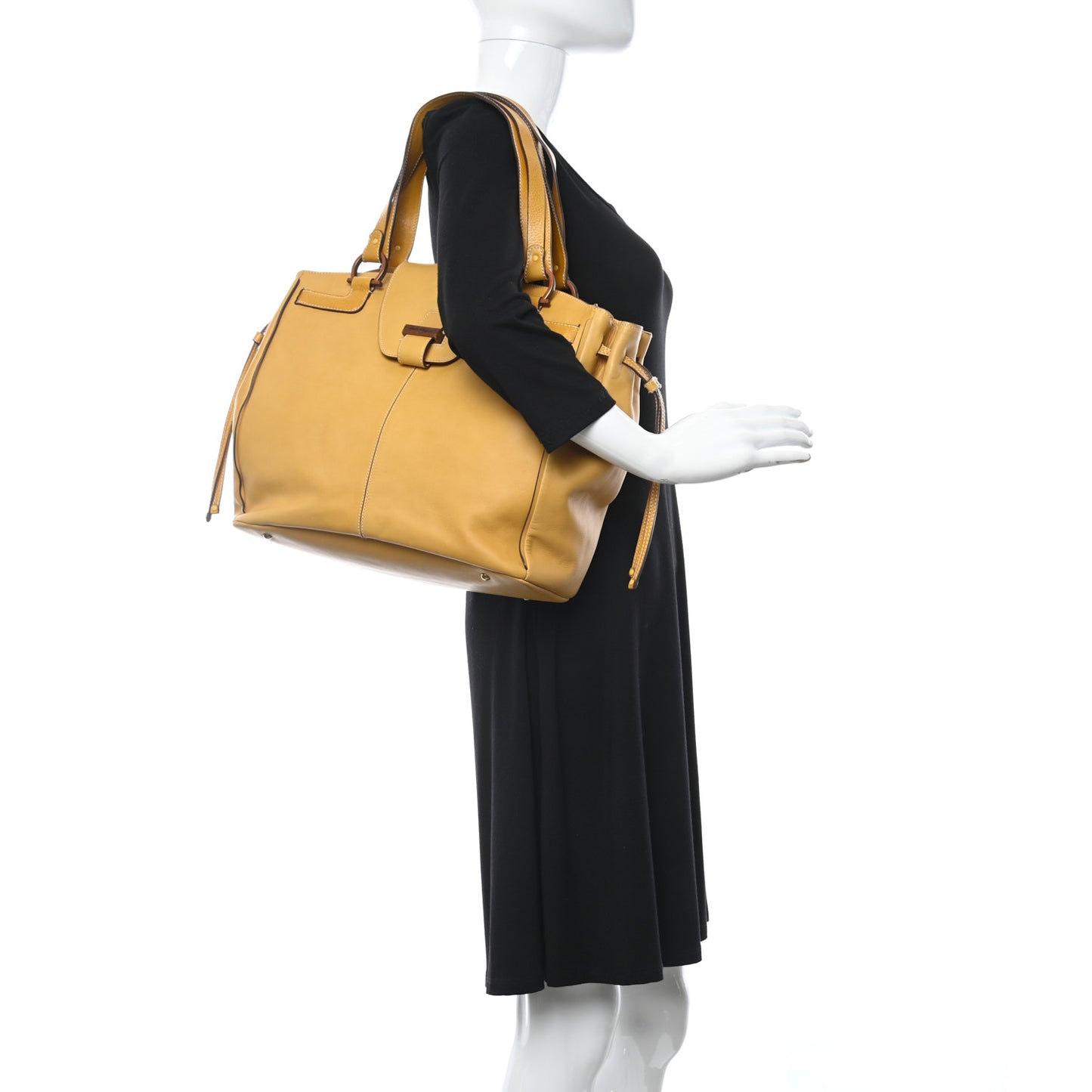 Calfskin Shoulder Bag Yellow