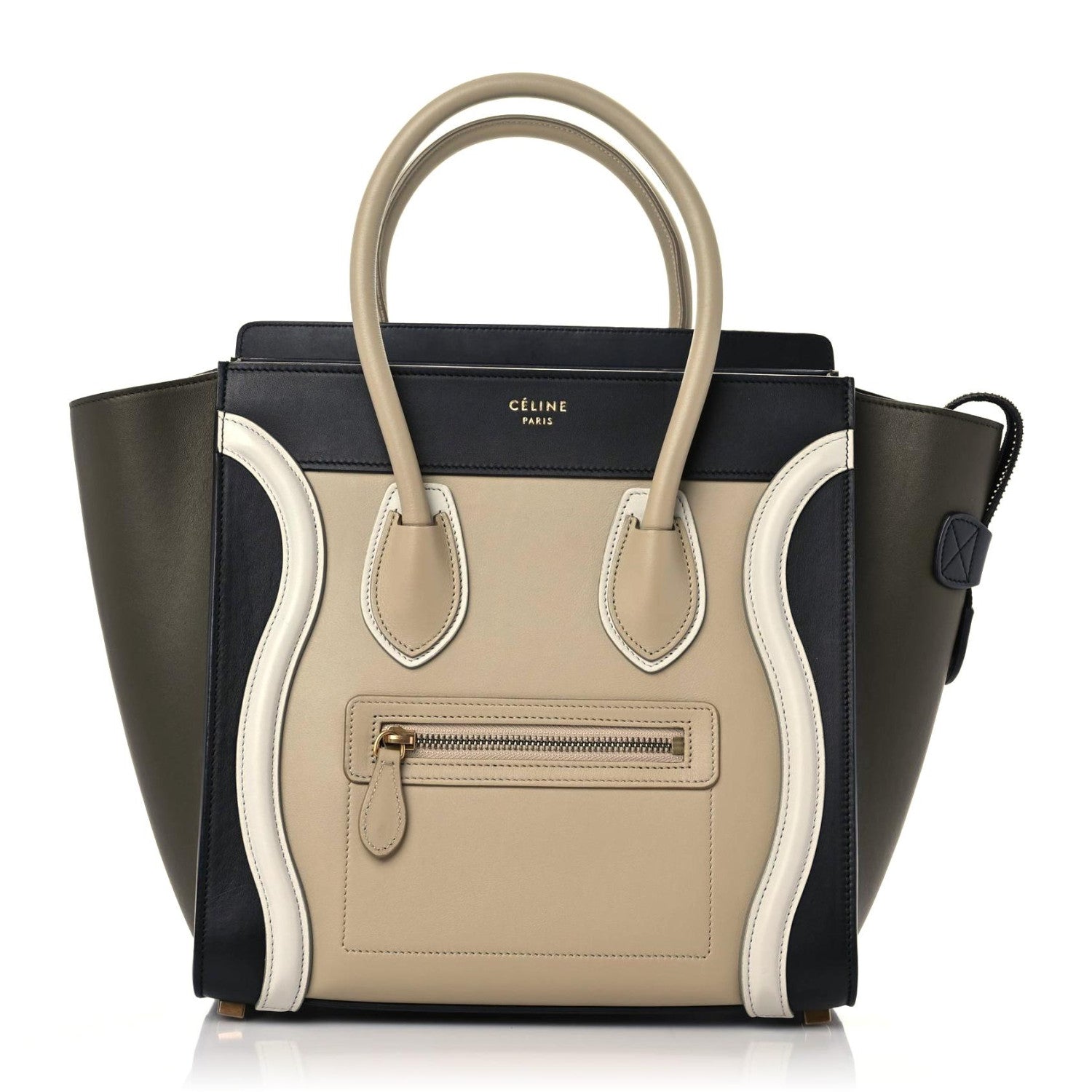 Celine Smooth Calfskin Micro Tri-Color Luggage Beige 1 of 15