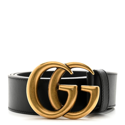 Gucci Calfskin Double G 40mm Belt 95 38 Black 1 of 8