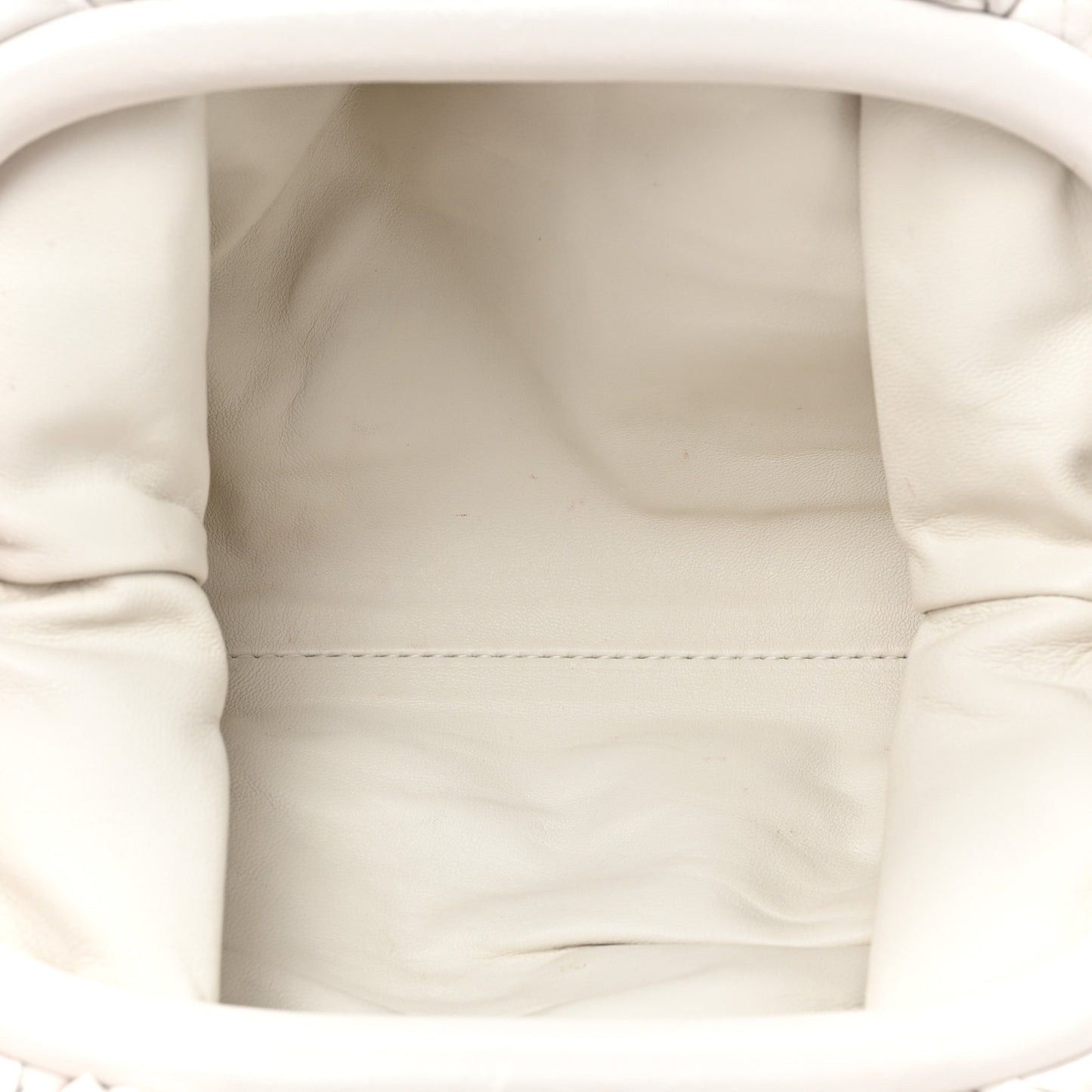Nappa Intrecciato Studded The Mini Pouch Chalk