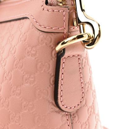 Gucci Soft Microguccissima Small Zippered Satchel Soft Pink 11 of 12