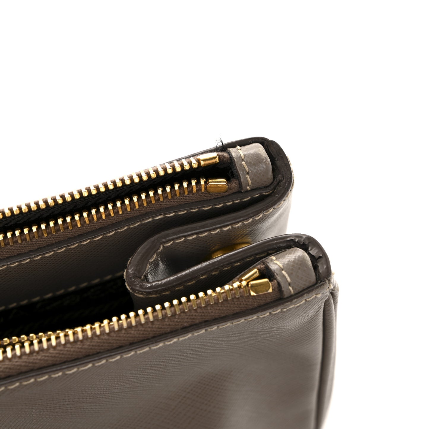Saffiano Large Galleria Double Zip Tote  Argilla