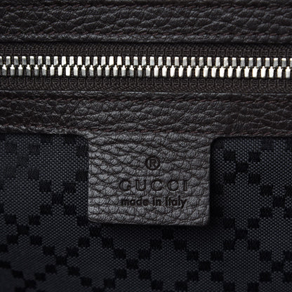 Gucci Pebbled Calfskin Large Briefcase Dark Brown 7 of 10