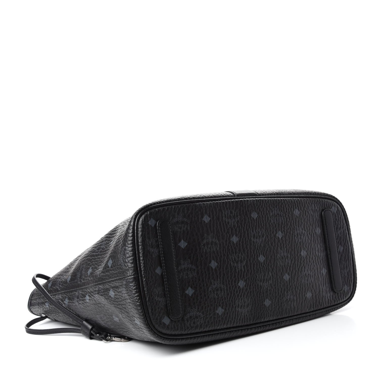 MCM Visetos Medium Liz Reversible Shopper Tote Black 4 of 15