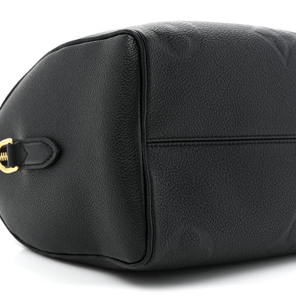 Louis Vuitton Empreinte Monogram Giant Speedy Bandouliere 25 Black 9 of 12
