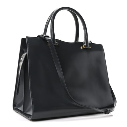 Saint Laurent Shiny Calfskin Medium Uptown Tote Black 3 of 10