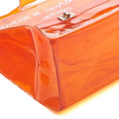 Hermes Vinyl Souvenir De L'Exposition Kelly Orange 5 of 8