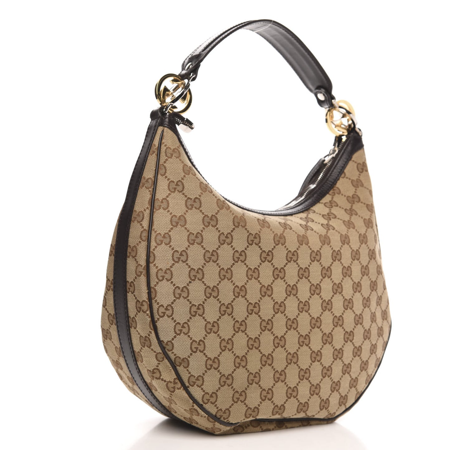 Monogram Medium GG Twins Hobo Brown