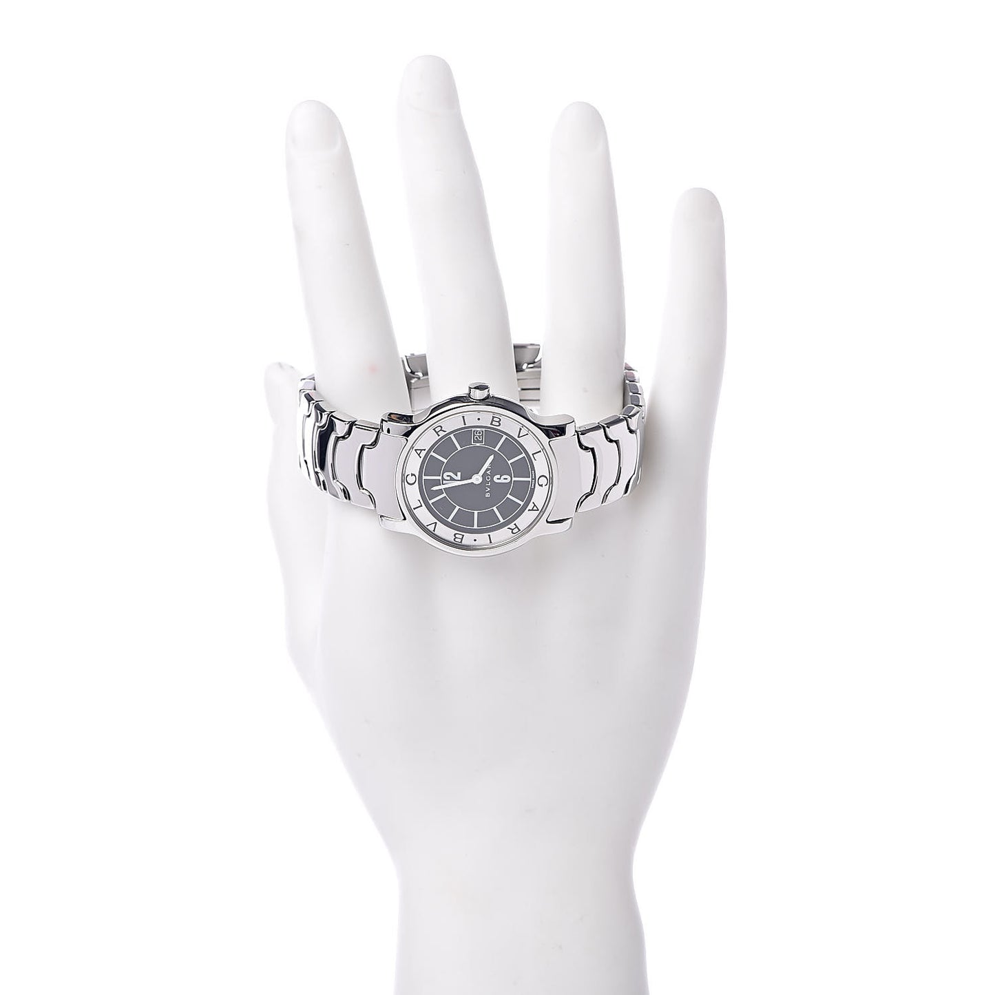 Stainless Steel 35mm Solotempo Quartz Watch Black