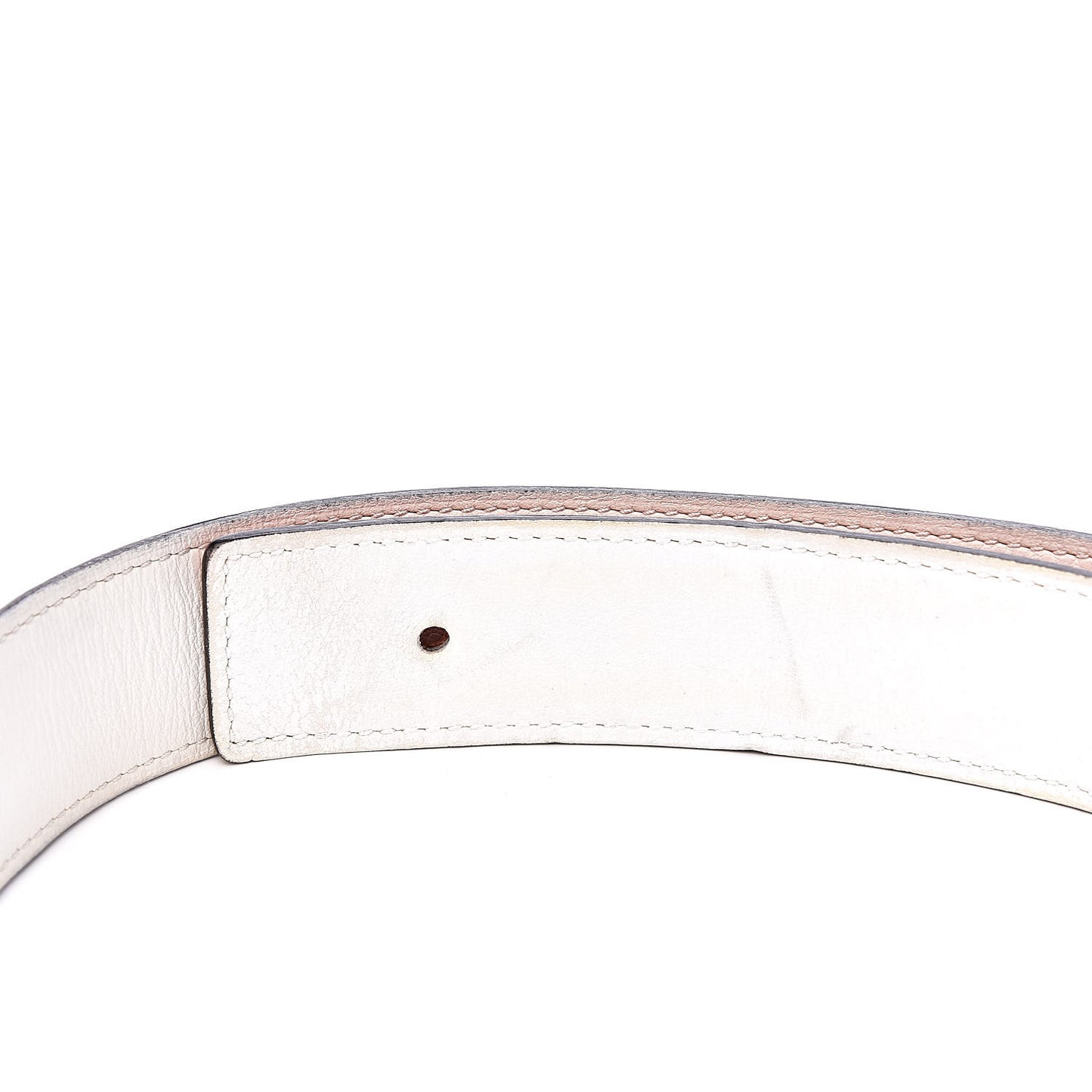 Epsom 32mm Belt Strap 100 White Orange
