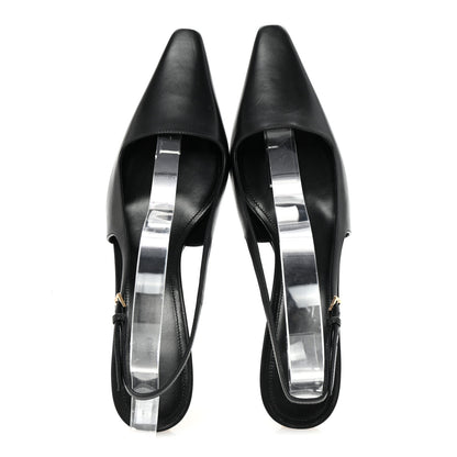 Givenchy Calfskin G Cube 50mm Slingback Pumps 39 Black 2 of 10