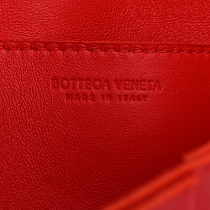 Bottega Veneta Lambskin Maxi Intrecciato Small Cassette Crossbody Bag Redstone 6 of 10