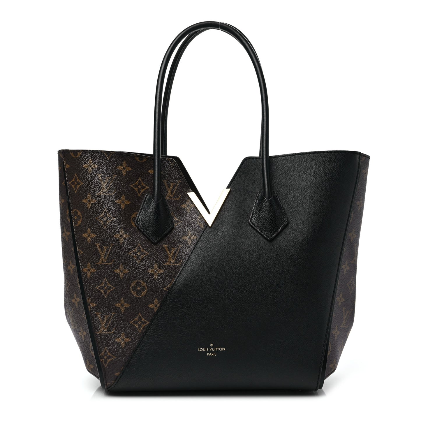 Calfskin Monogram Kimono Tote Black