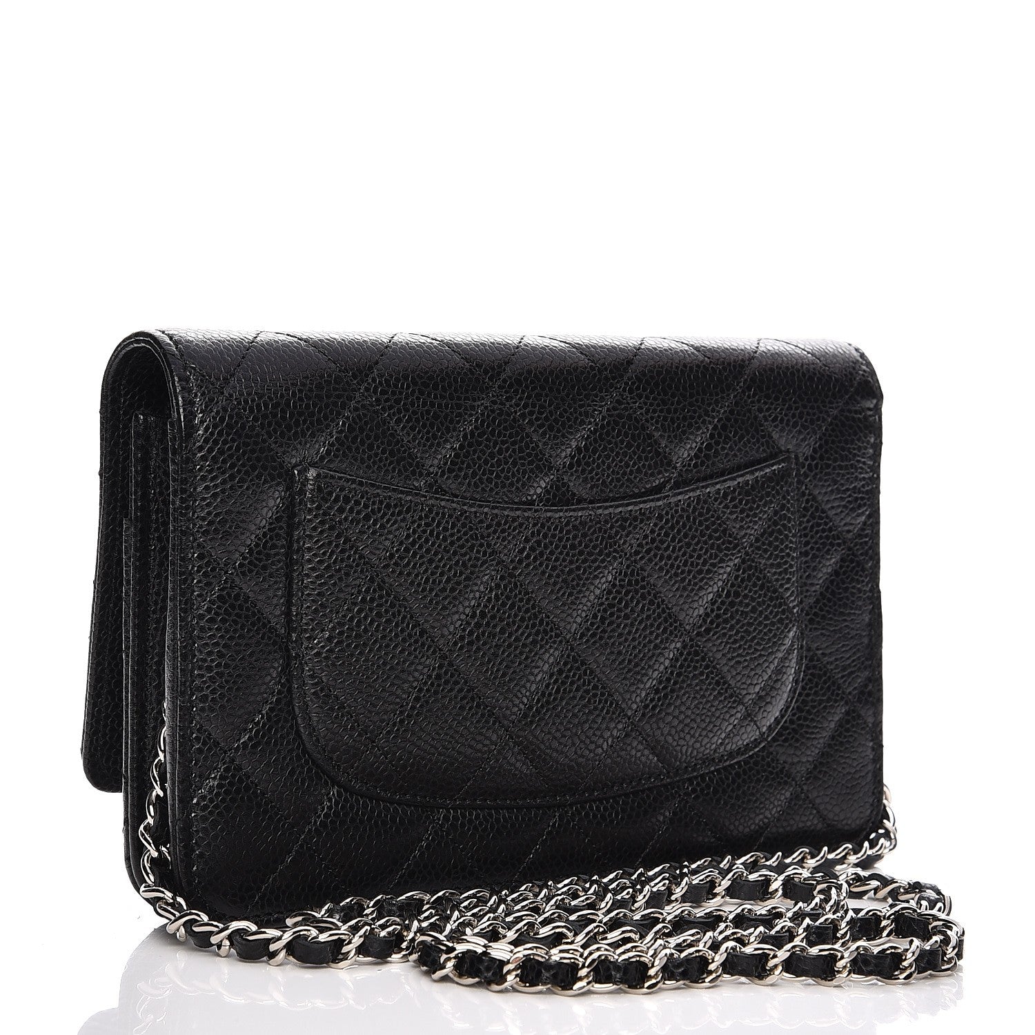 Chanel Caviar Quilted Wallet On Chain WOC Black 3 of 9