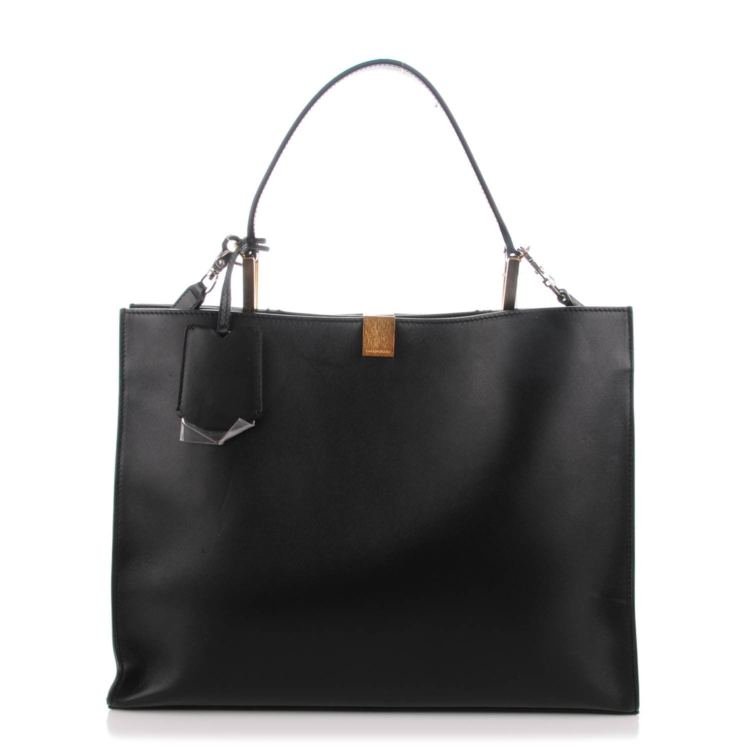 Balenciaga Calfskin Le Dix Soft Cabas M Shoulder Bag Black 1 of 7